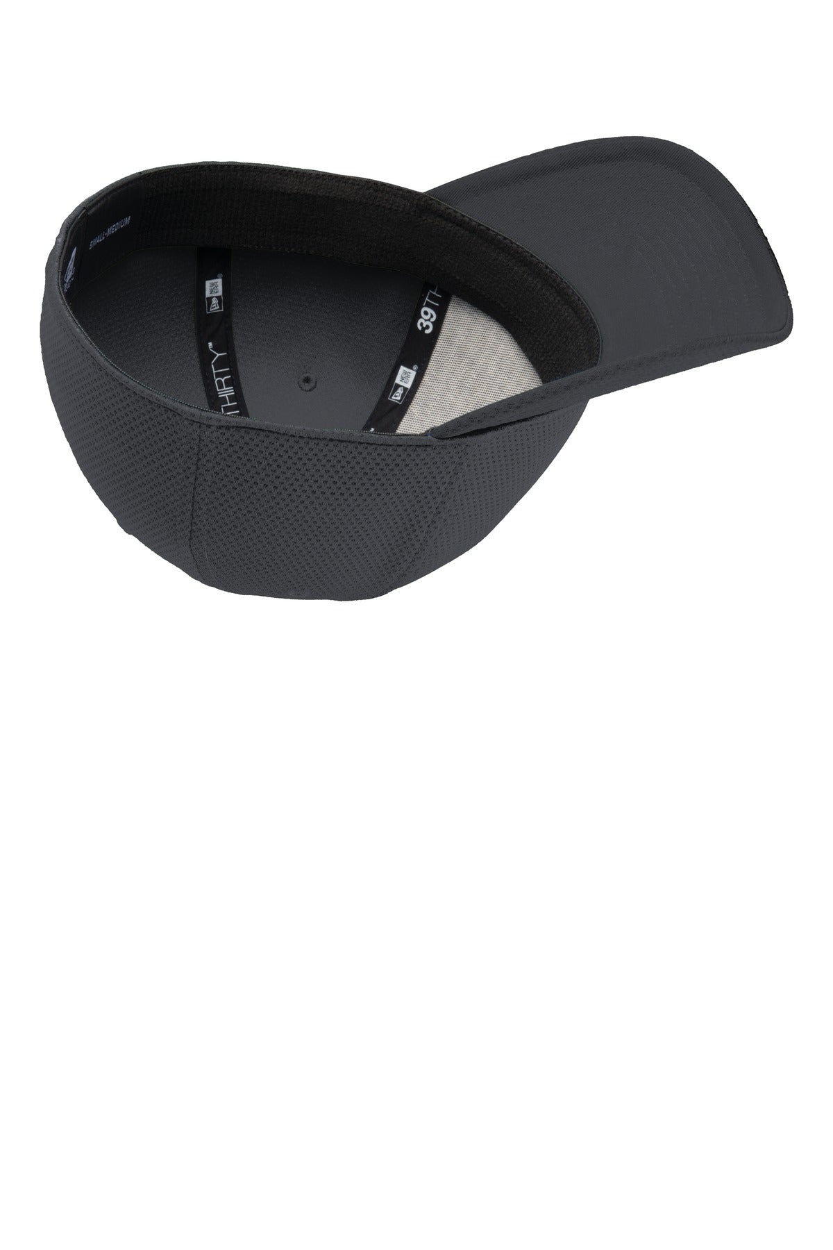 Inside View of Charcoal New Era Tech Mesh Cap. NE1090