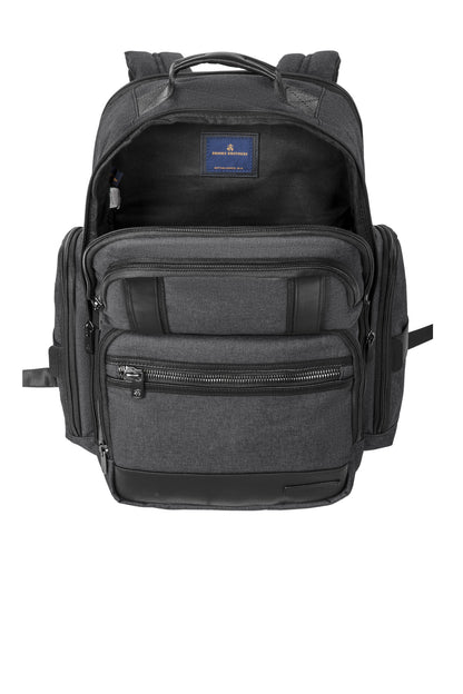 Inside View of HthrGrey Brooks Brothers Grant Backpack BB18820