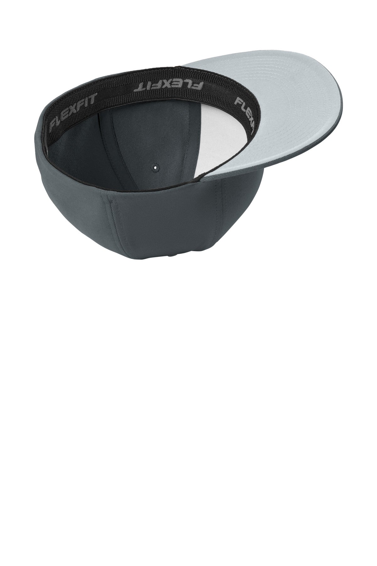 Inside View of IronGrey Sport-Tek Flexfit Flat Bill Cap STC56