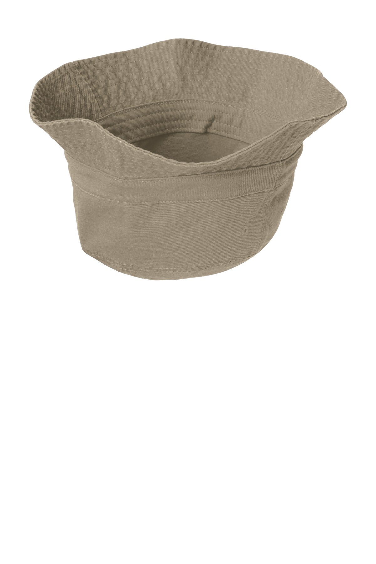 Inside View of Khaki Port Authority Bucket Hat. PWSH2