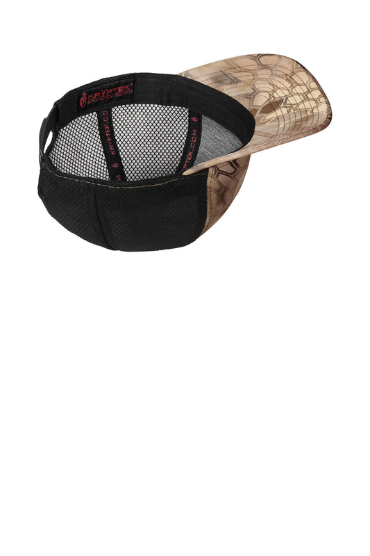 Inside View of Krypt Highl/Bk Port Authority Performance Camouflage Mesh Back Snapback Cap C892