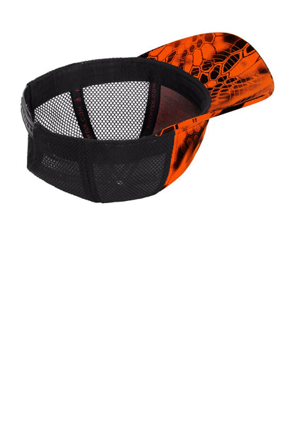 Inside View of Krypt Infer/Bk Port Authority Performance Camouflage Mesh Back Snapback Cap C892