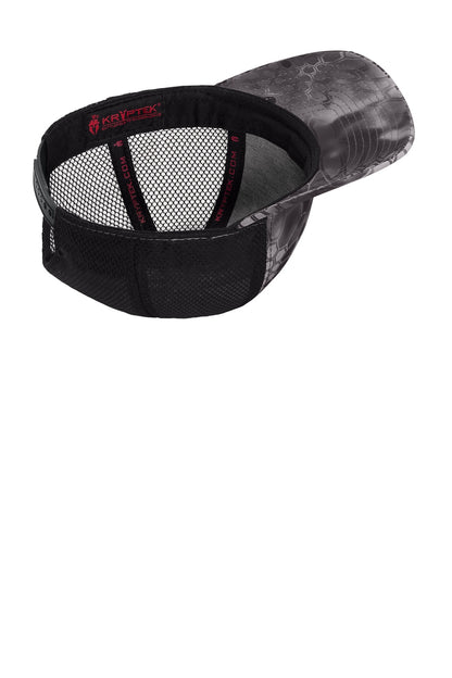 Inside View of Krypt Raid/Blk Port Authority Performance Camouflage Mesh Back Snapback Cap C892
