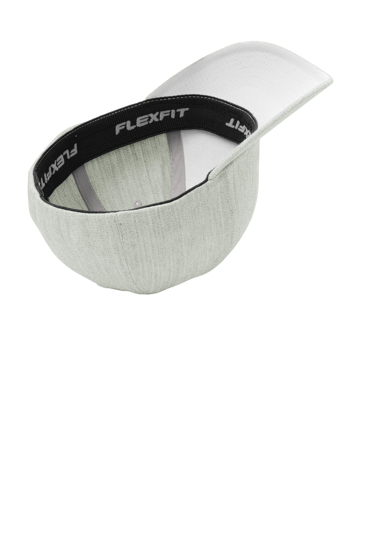 Inside View of Light Hthr Gry Port Authority Flexfit Wool Blend Cap. C928