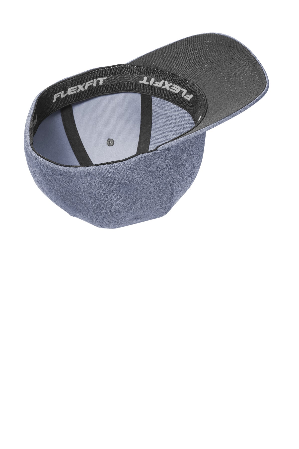 Inside View of Navy Port Authority Flexfit Melange Unipanel Cap C946