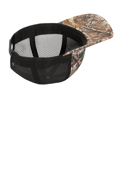 Inside View of Realtr Edge/Bk Port Authority Performance Camouflage Mesh Back Snapback Cap C892