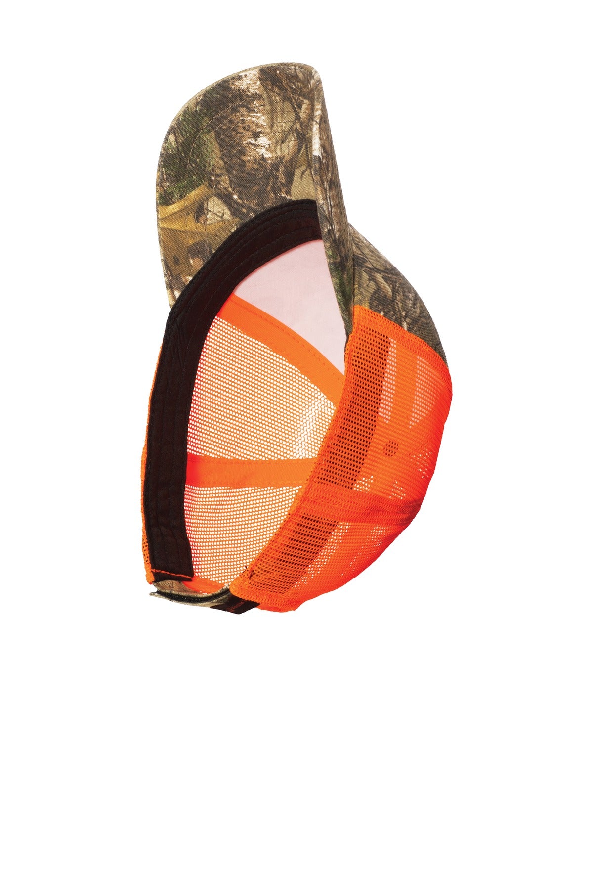 Inside View of RT Extra/Ne Or Port Authority Structured Camouflage Mesh Back Cap. C930