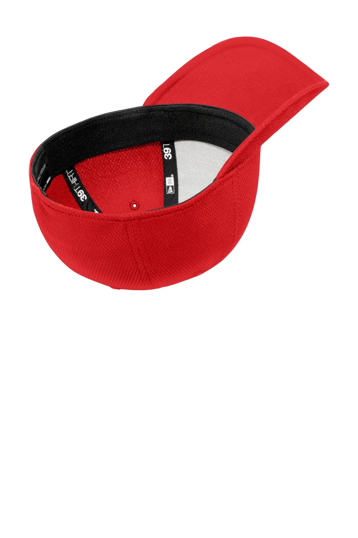 Inside View of Scarlet New Era Diamond Era Stretch Cap. NE1121