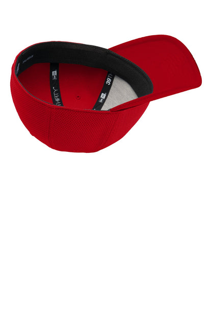 Inside View of Scarlet New Era Tech Mesh Cap. NE1090
