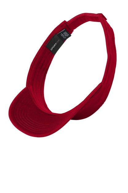 Inside View of True Red Sport-Tek Action Visor. STC51