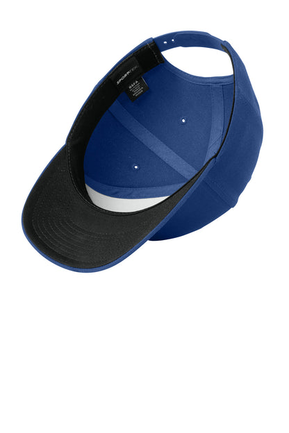 Inside View of True Royal Sport-Tek YP Classics Curve Bill Snapback Cap. STC43