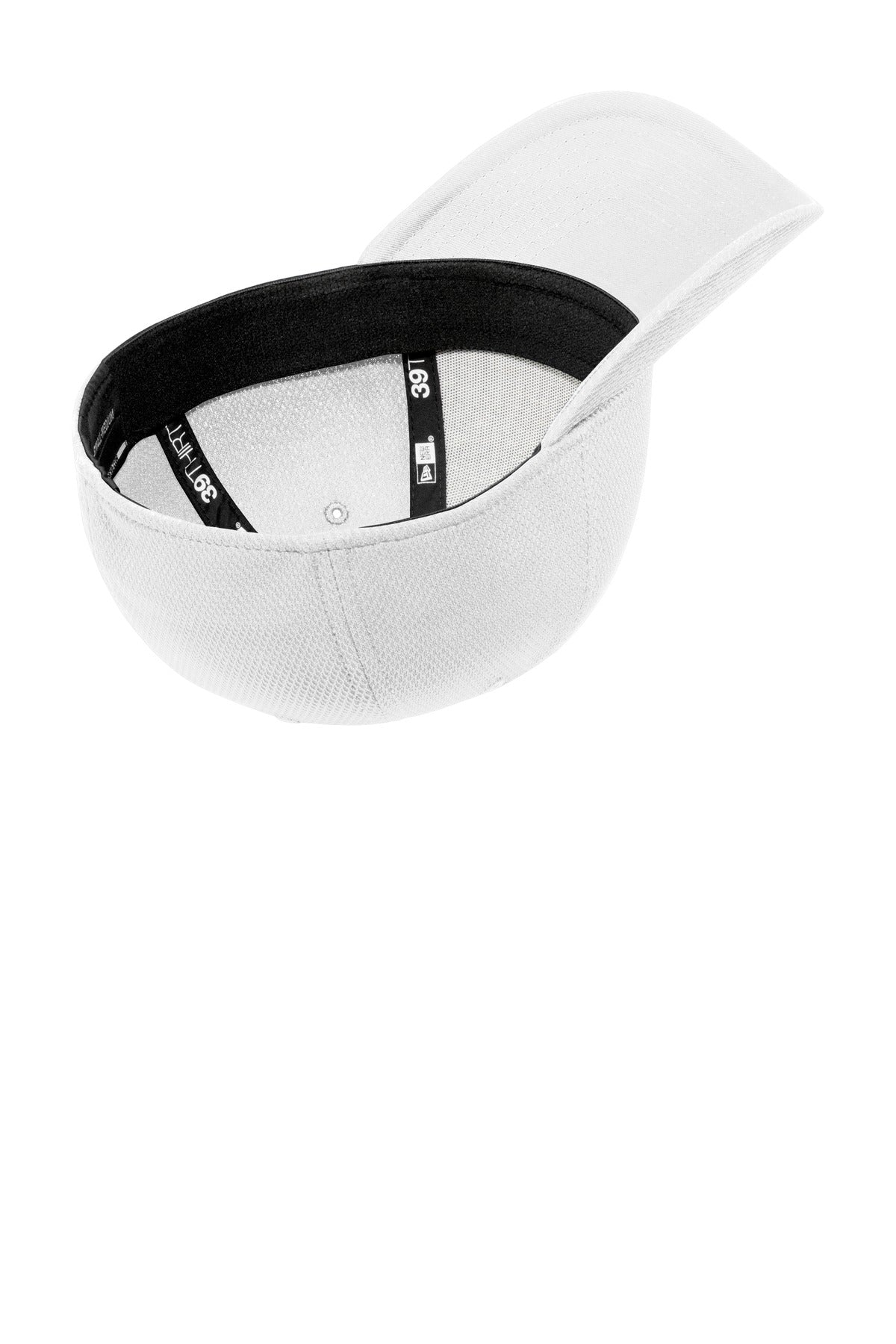 Inside View of White New Era Diamond Era Stretch Cap. NE1121