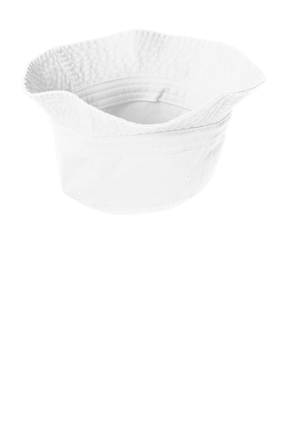 Inside View of White Port Authority Bucket Hat. PWSH2