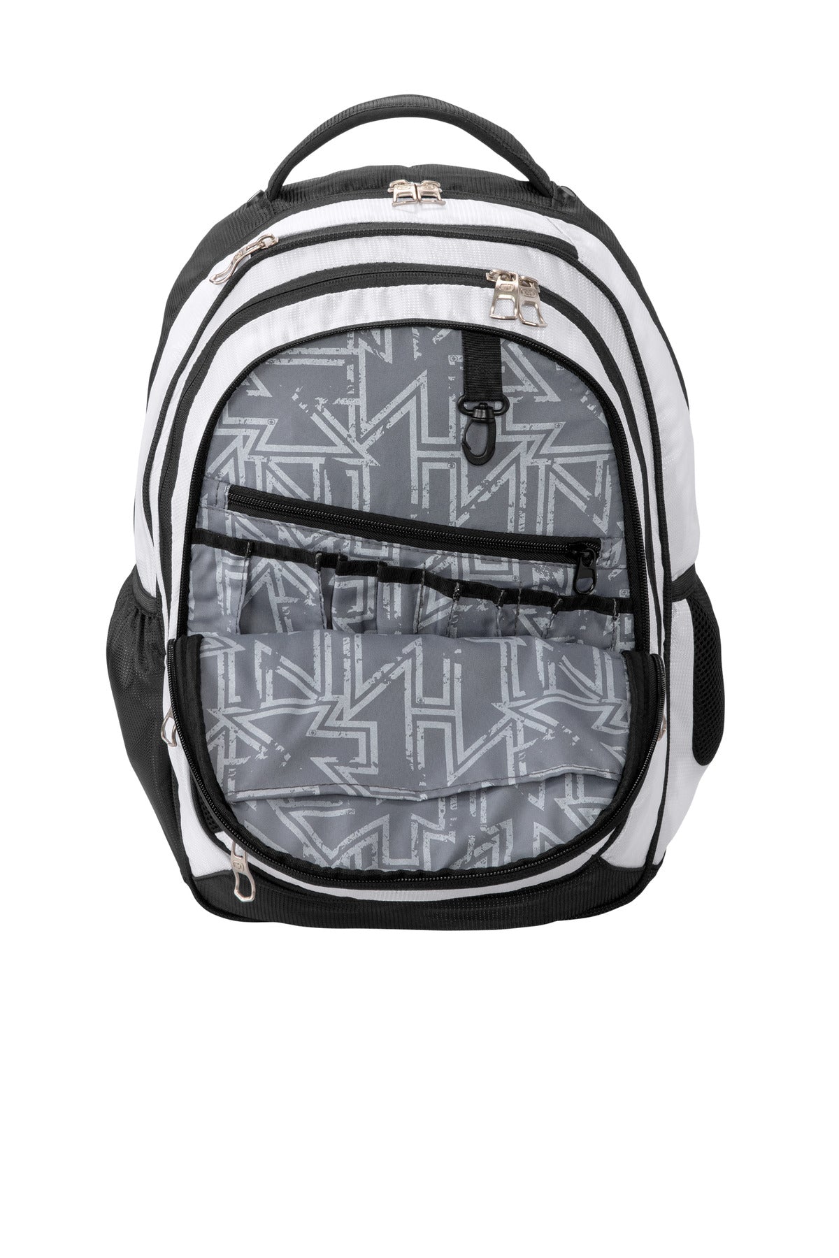 Inside View of White/Blk/Slvr OGIO - Bullion Pack. 411064