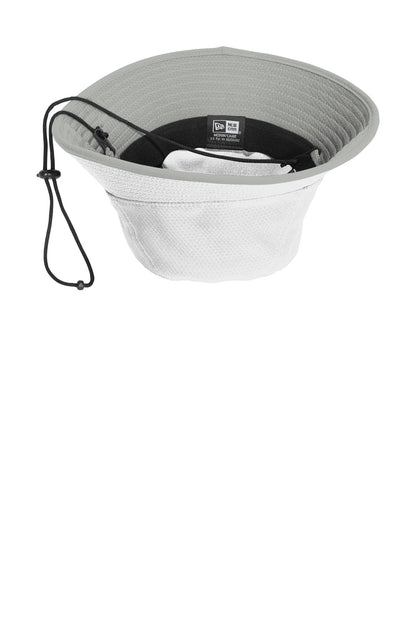 Inside View of White/Rains Gy New Era Hex Era Bucket Hat NE800