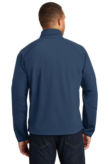 Insignia Blue Port Authority Textured Soft Shell Jacket. J705