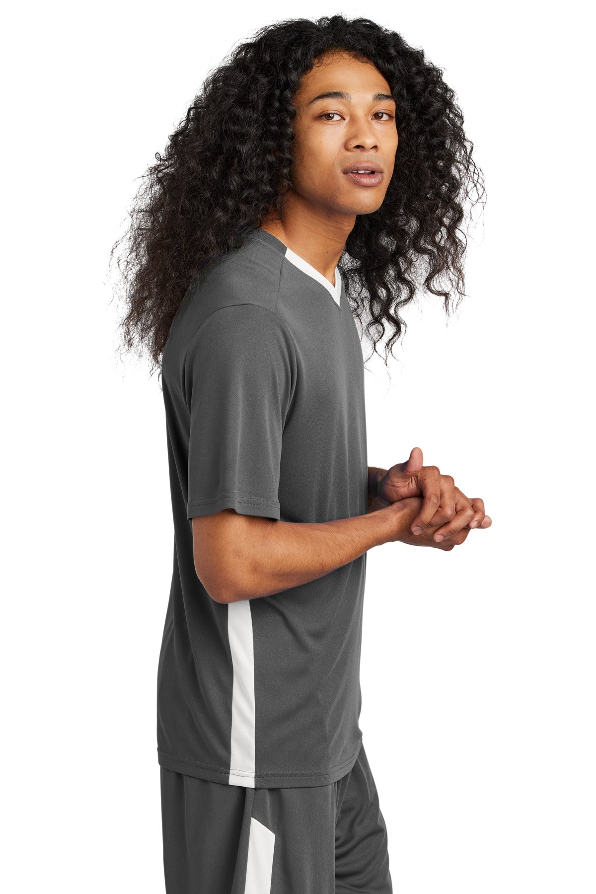 IrGy/White Sport-Tek Competitor United V-Neck ST101