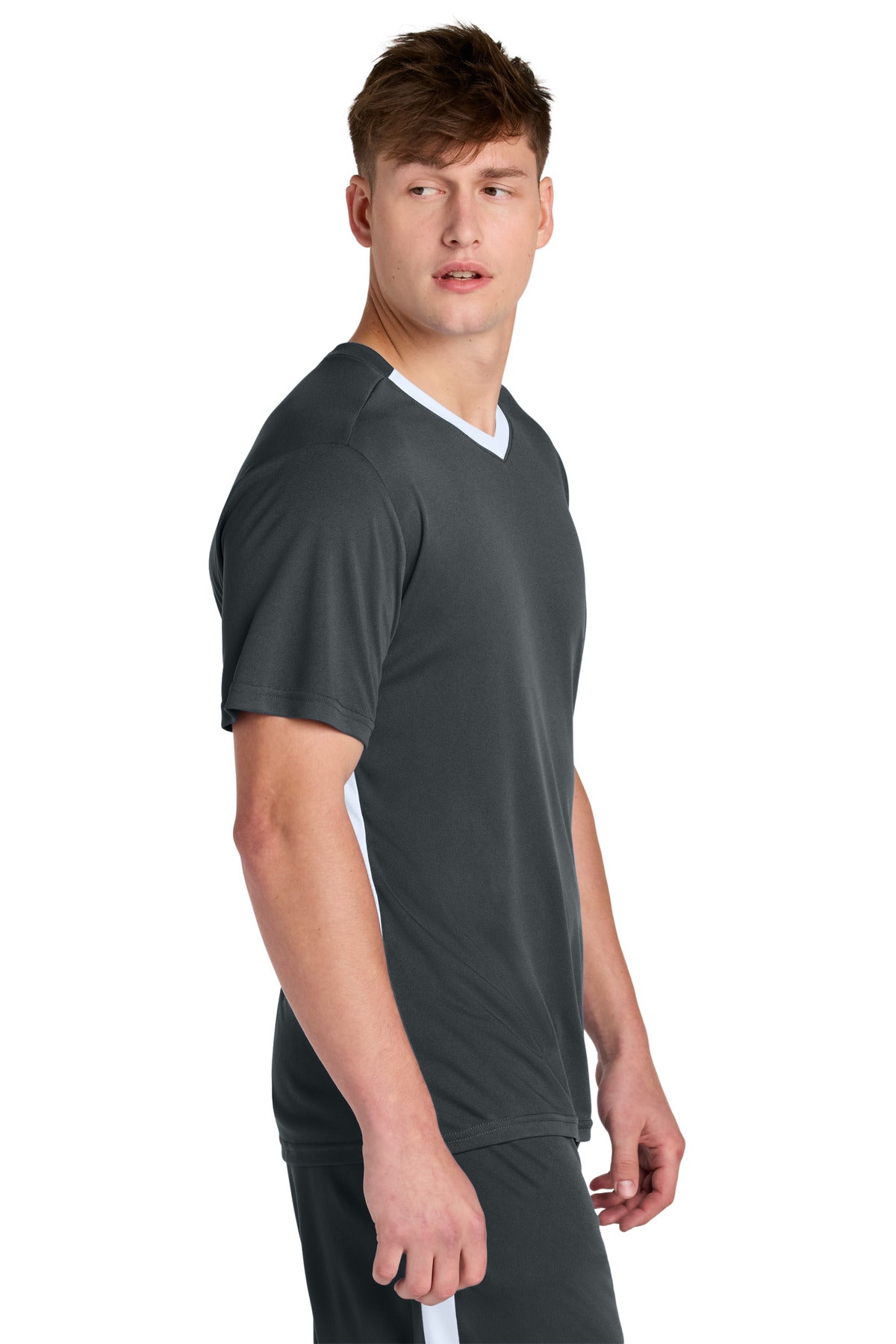 IrGy/White Sport-Tek Competitor United V-Neck ST101