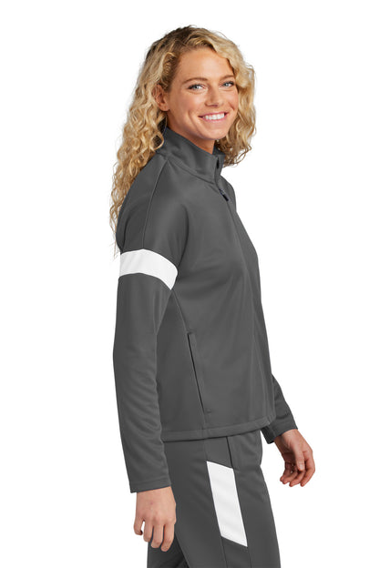 IrGy/White Sport-Tek Women's Travel Full-Zip Jacket LST800
