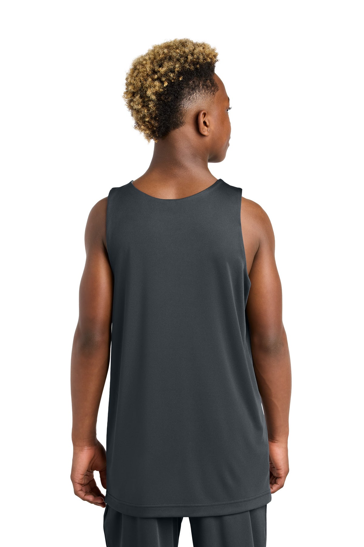IrGy/White Sport-Tek Youth PosiCharge Competitor Rev Tank YST551