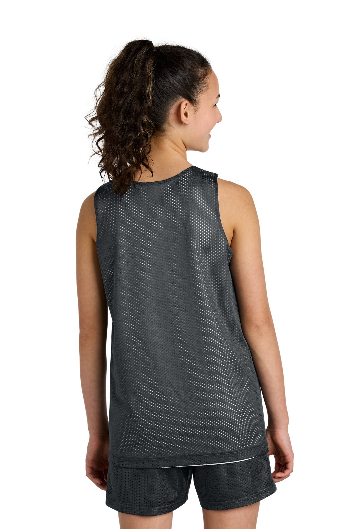 IrGy/White Sport-Tek Youth PosiCharge Reversible Mesh Tank YST5000