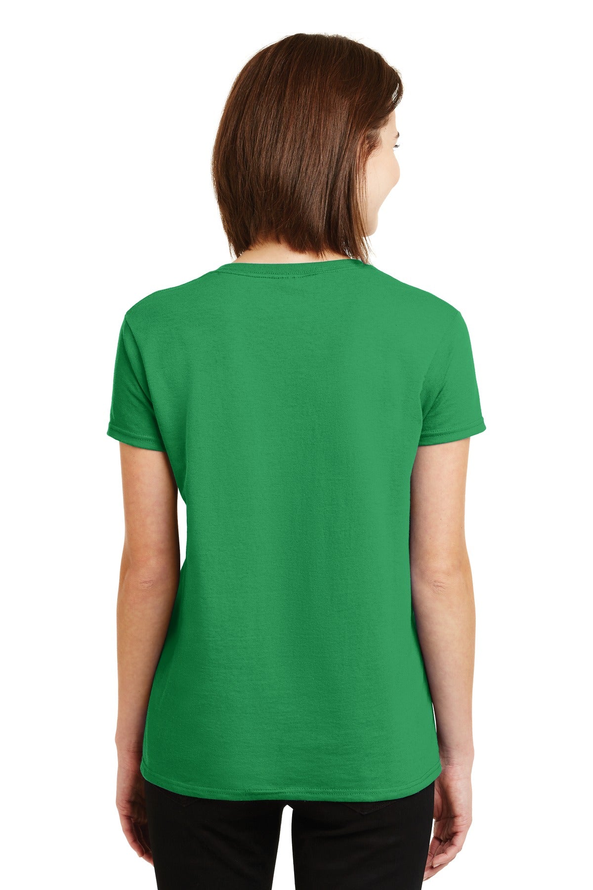 Irish Green Gildan Women's Ultra Cotton 100% US Cotton T-Shirt. 2000L