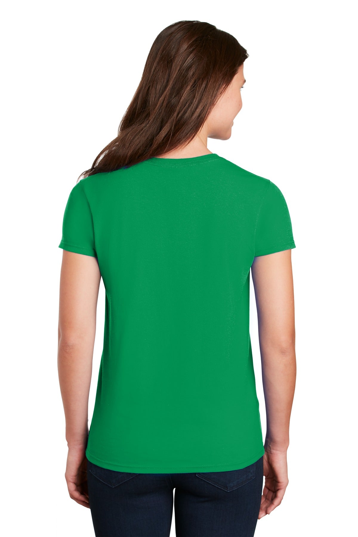 Irish Green Gildan Women's Ultra Cotton 100% US Cotton T-Shirt. 2000L