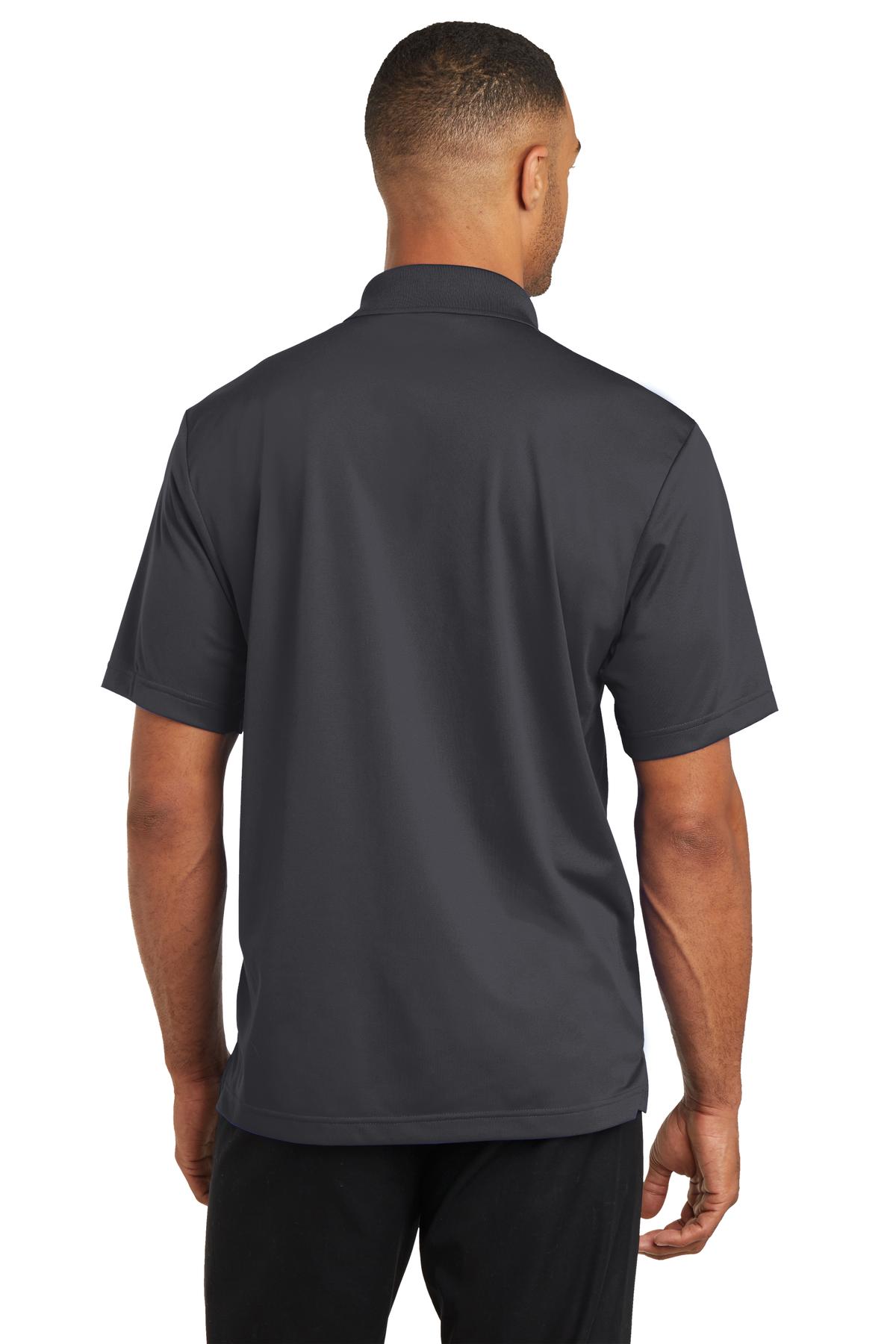 Iron Grey CornerStone Micropique Gripper Polo. CS421