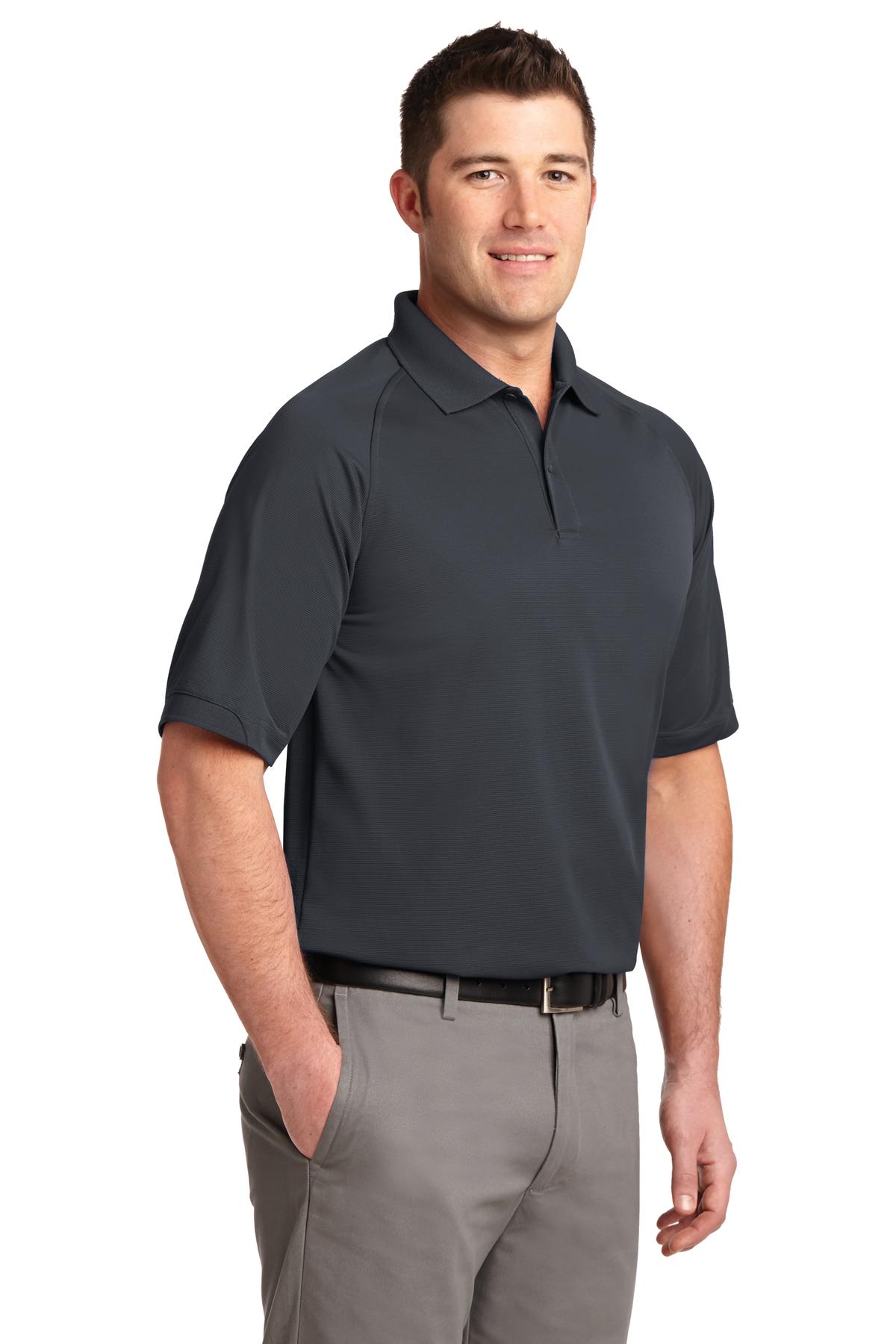 Iron Grey Port Authority Dry Zone Ottoman Polo. K525