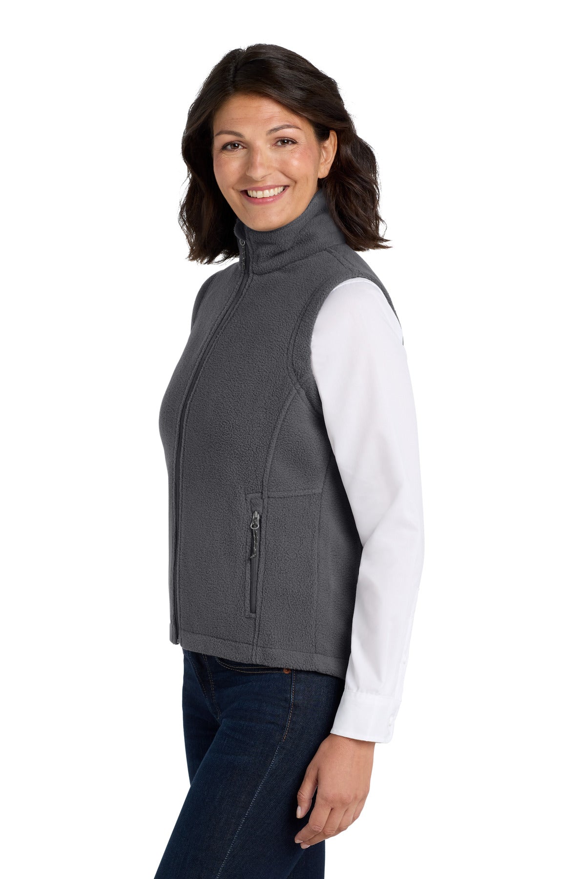 Iron Grey Port Authority Women's Value Fleece Vest. L219