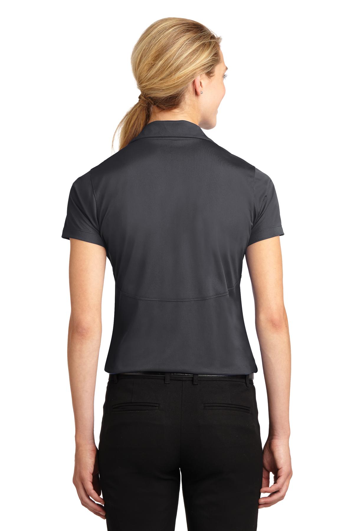 Iron Grey Sport-Tek Women's Micropique Sport-Wick Polo. LST650
