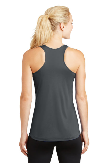 Iron Grey Sport-Tek Women's PosiCharge Competitor Racerback Tank. LST356