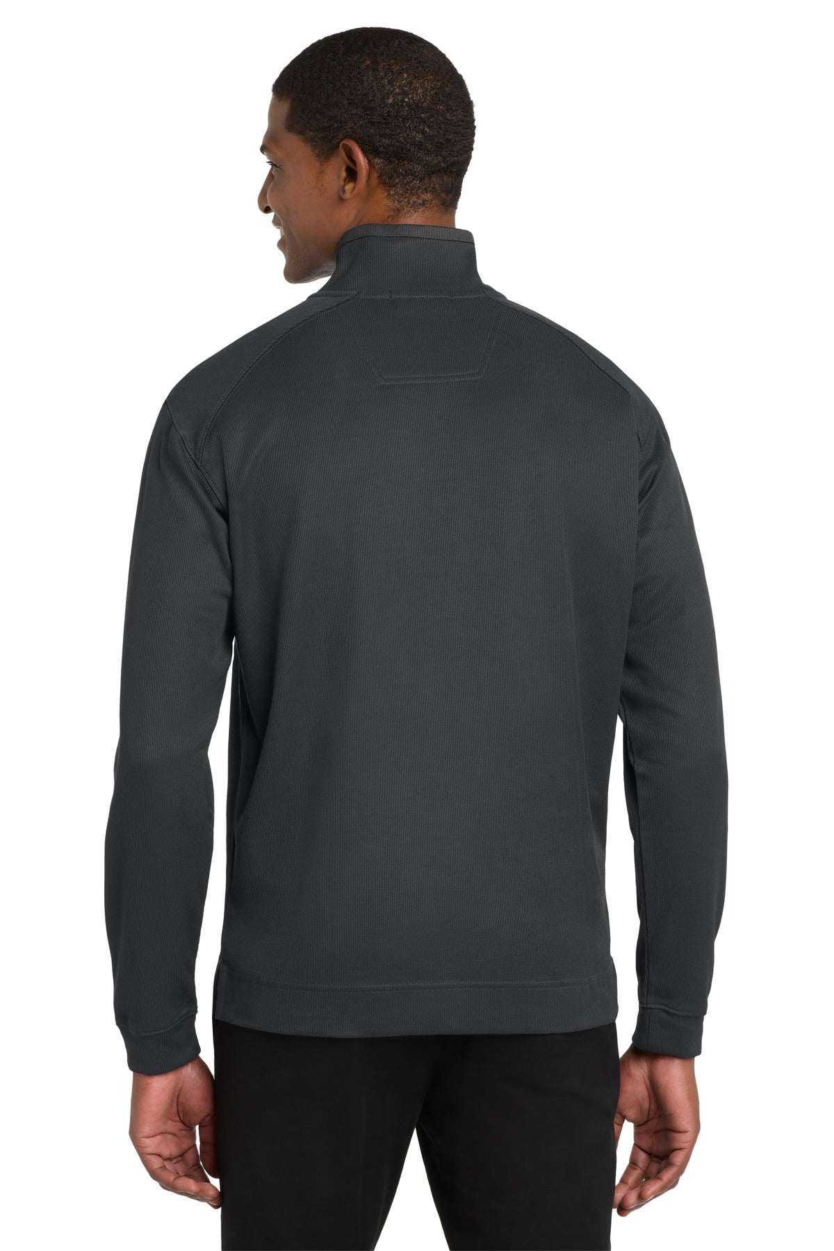 Iron Gry/Black Port Authority Vertical Texture 1/4-Zip Pullover. K805