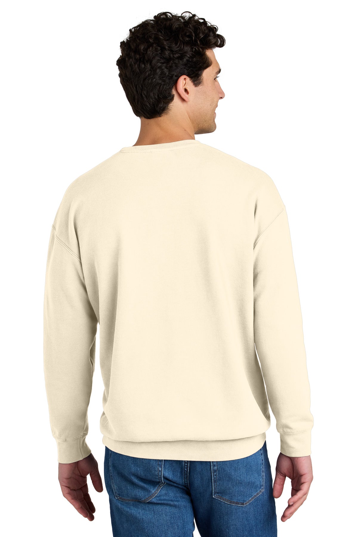 Ivory Comfort Colors Lightweight Crewneck Sweatshirt 1466