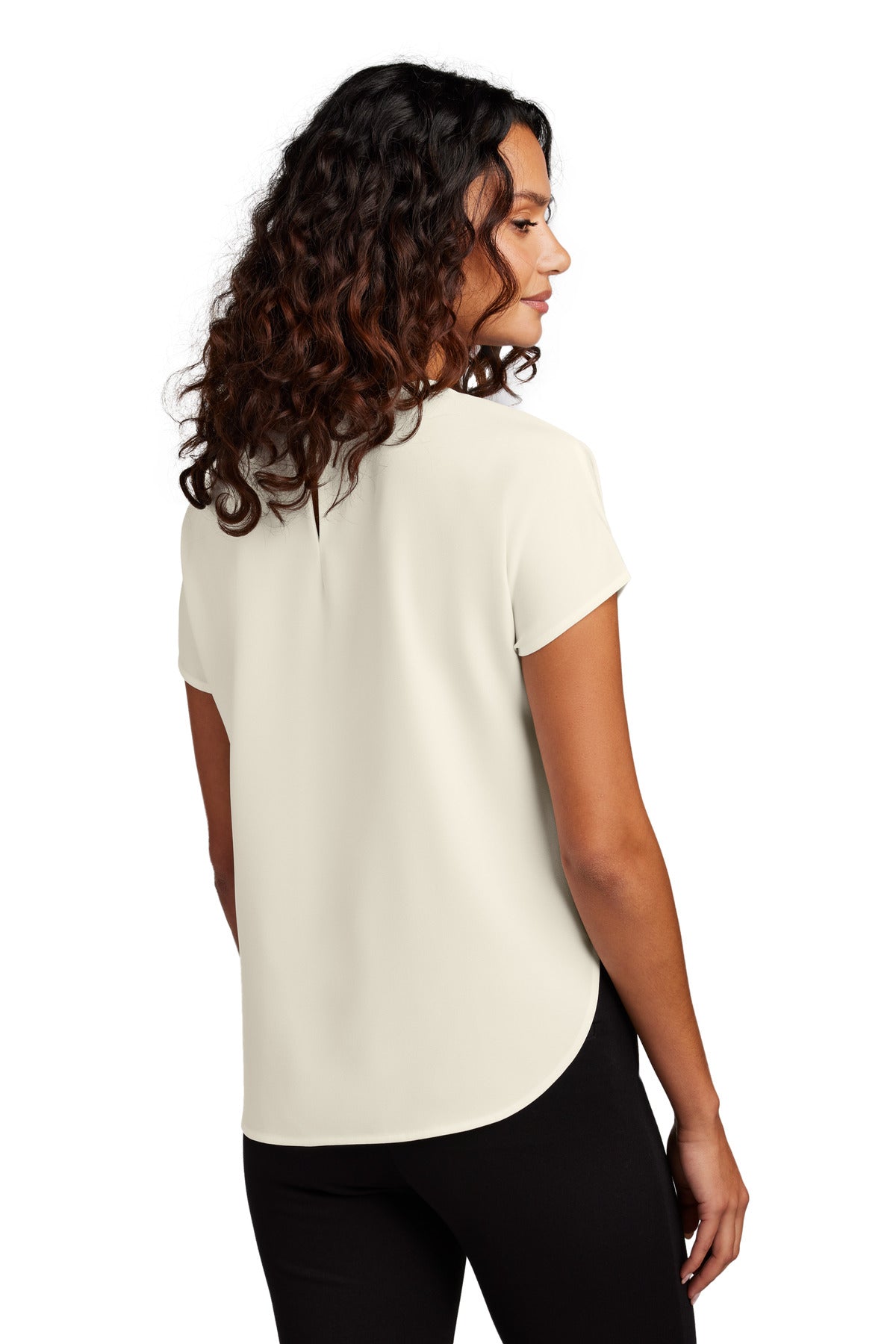 IvoryChiff Mercer+Mettle Women's Stretch Crepe Crew MM2015
