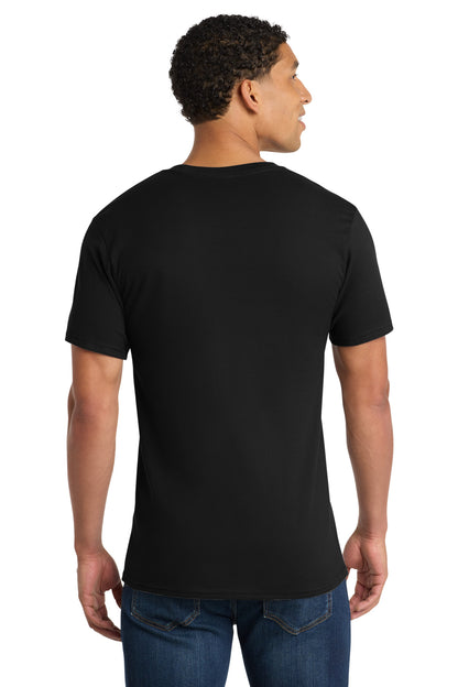 Jet Black Port & Company - Ring Spun Cotton Tee. PC150