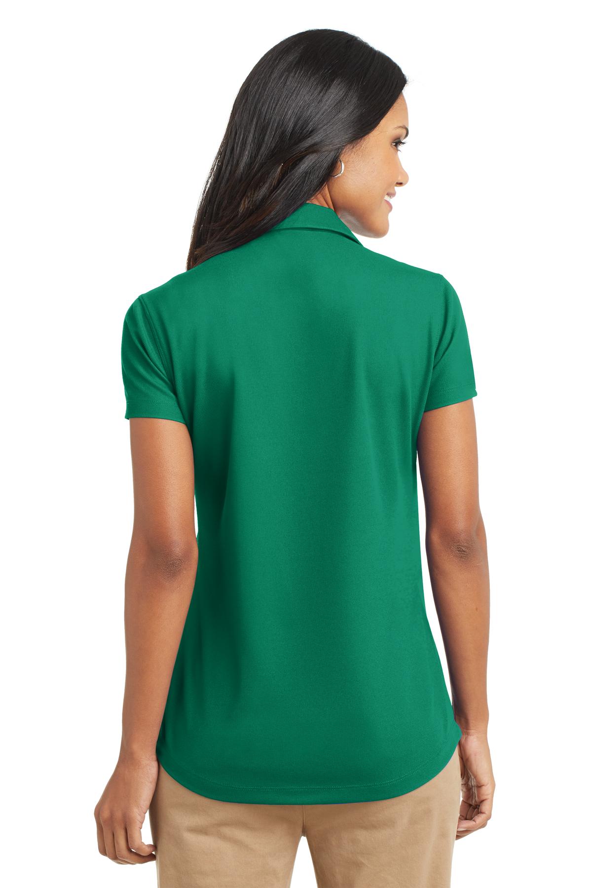 Jewel Green Port Authority Women's Dry Zone Grid Polo. L572