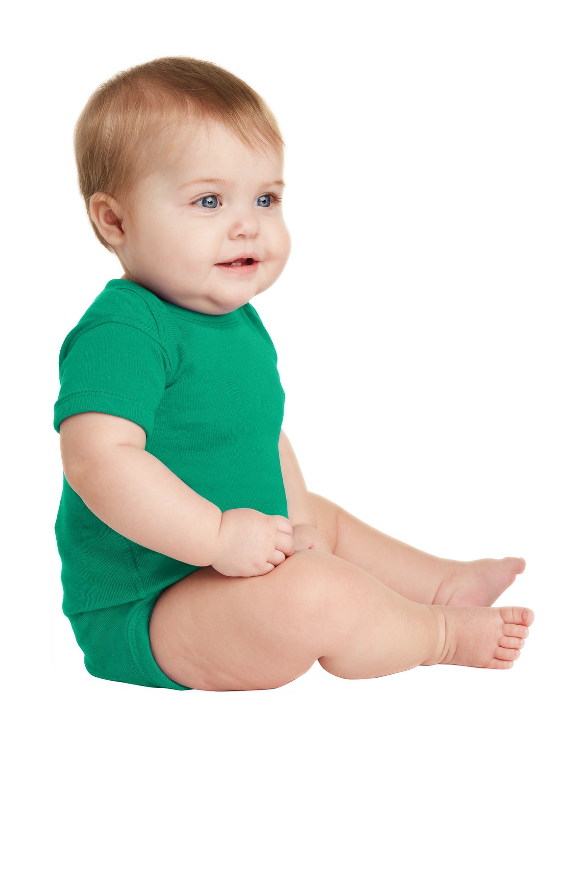 Kelly Rabbit Skins Infant Short Sleeve Baby Rib Bodysuit. RS4400