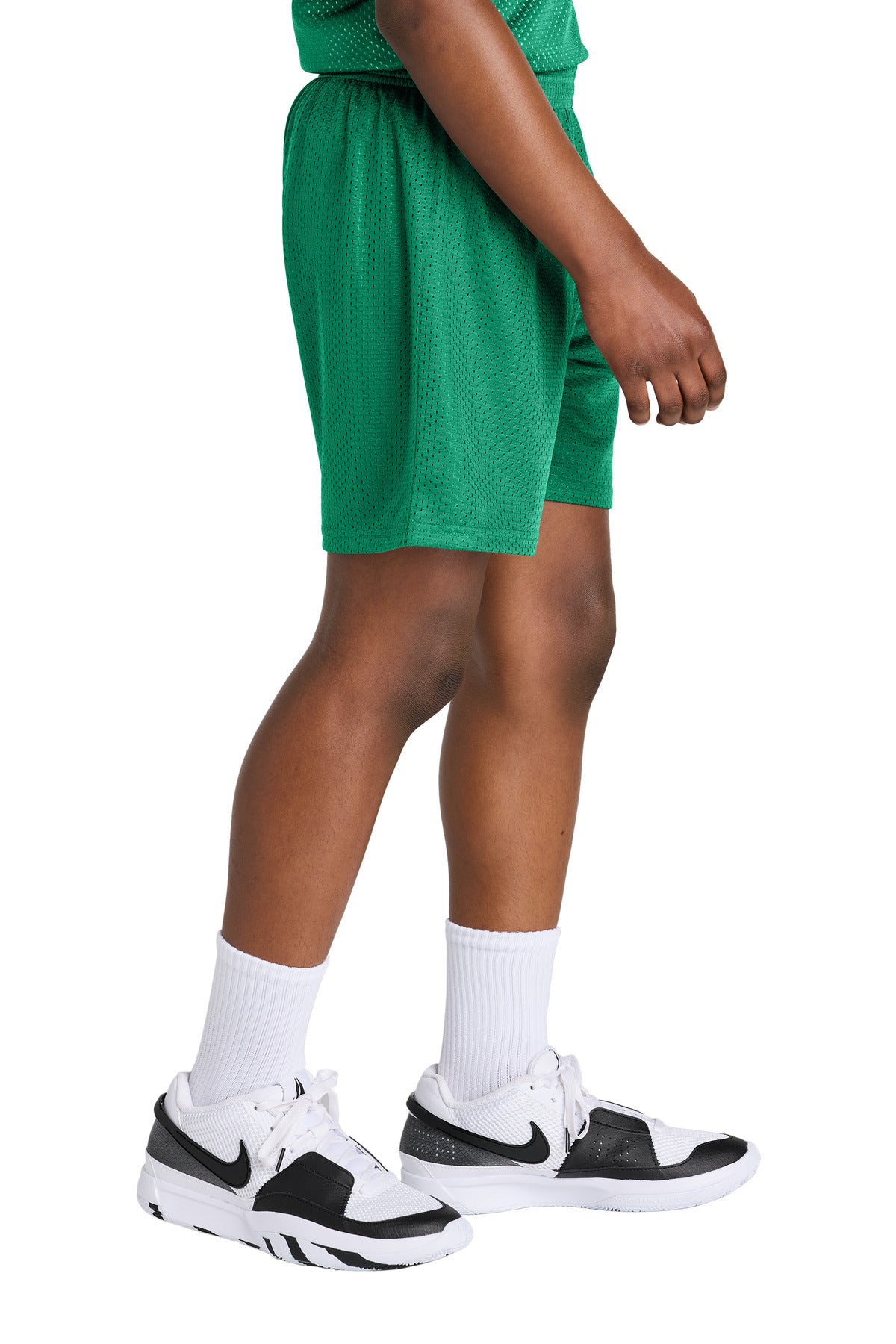 KellyGreen Sport-Tek Youth PosiCharge Mesh 5" Short YST5100