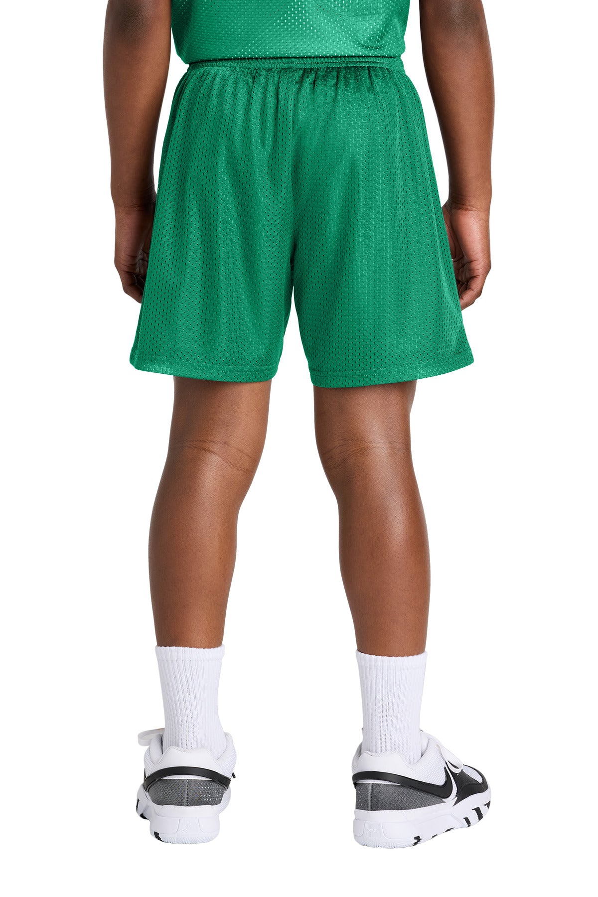 KellyGreen Sport-Tek Youth PosiCharge Mesh 5" Short YST5100