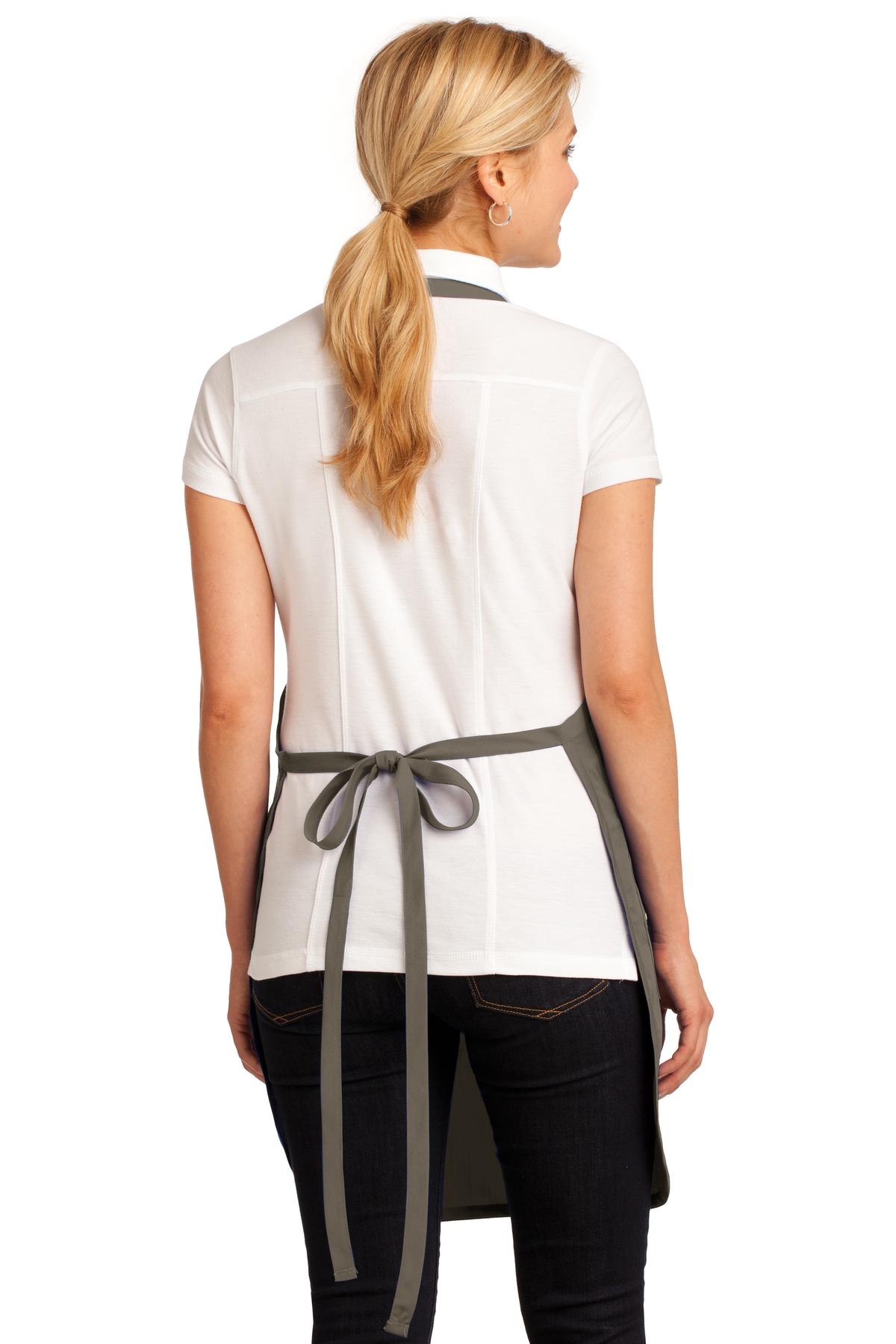 Khaki Port Authority Easy Care Full-Length Apron with Stain Release. A703
