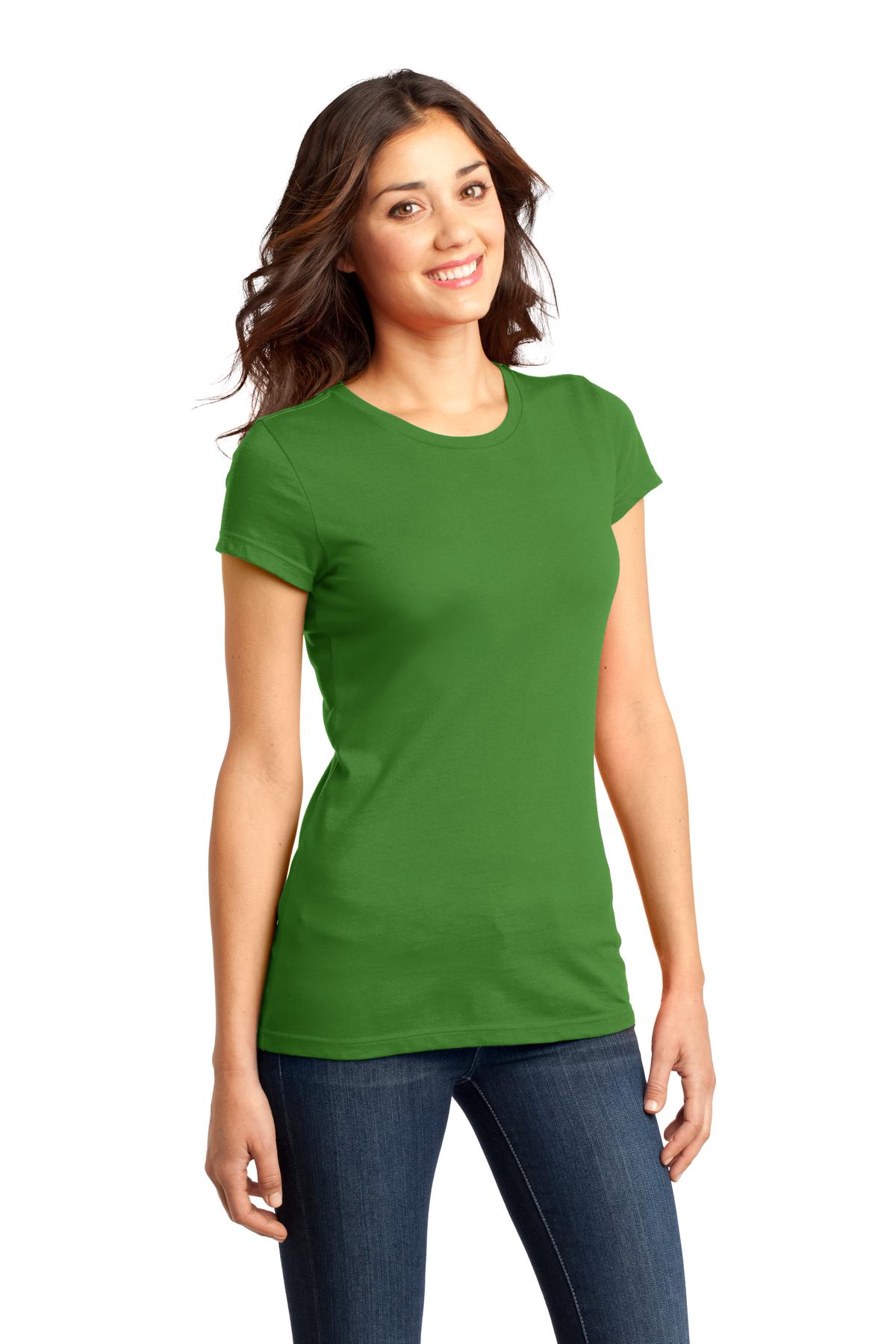 Kiwi Green District Women's Fitted Very Important Tee . DT6001