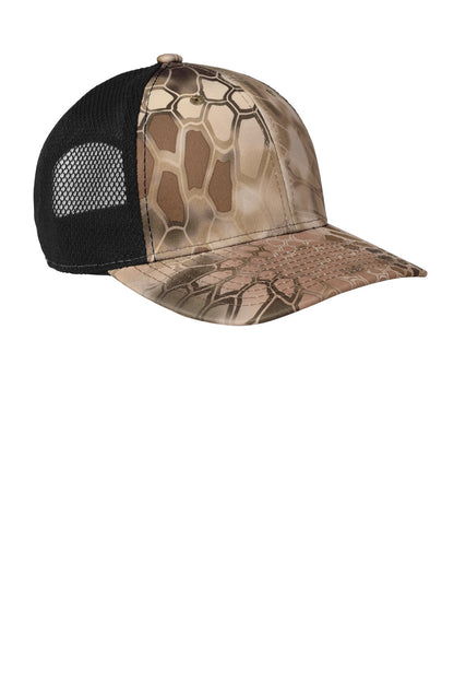 Krypt Highl/Bk Port Authority Performance Camouflage Mesh Back Snapback Cap C892