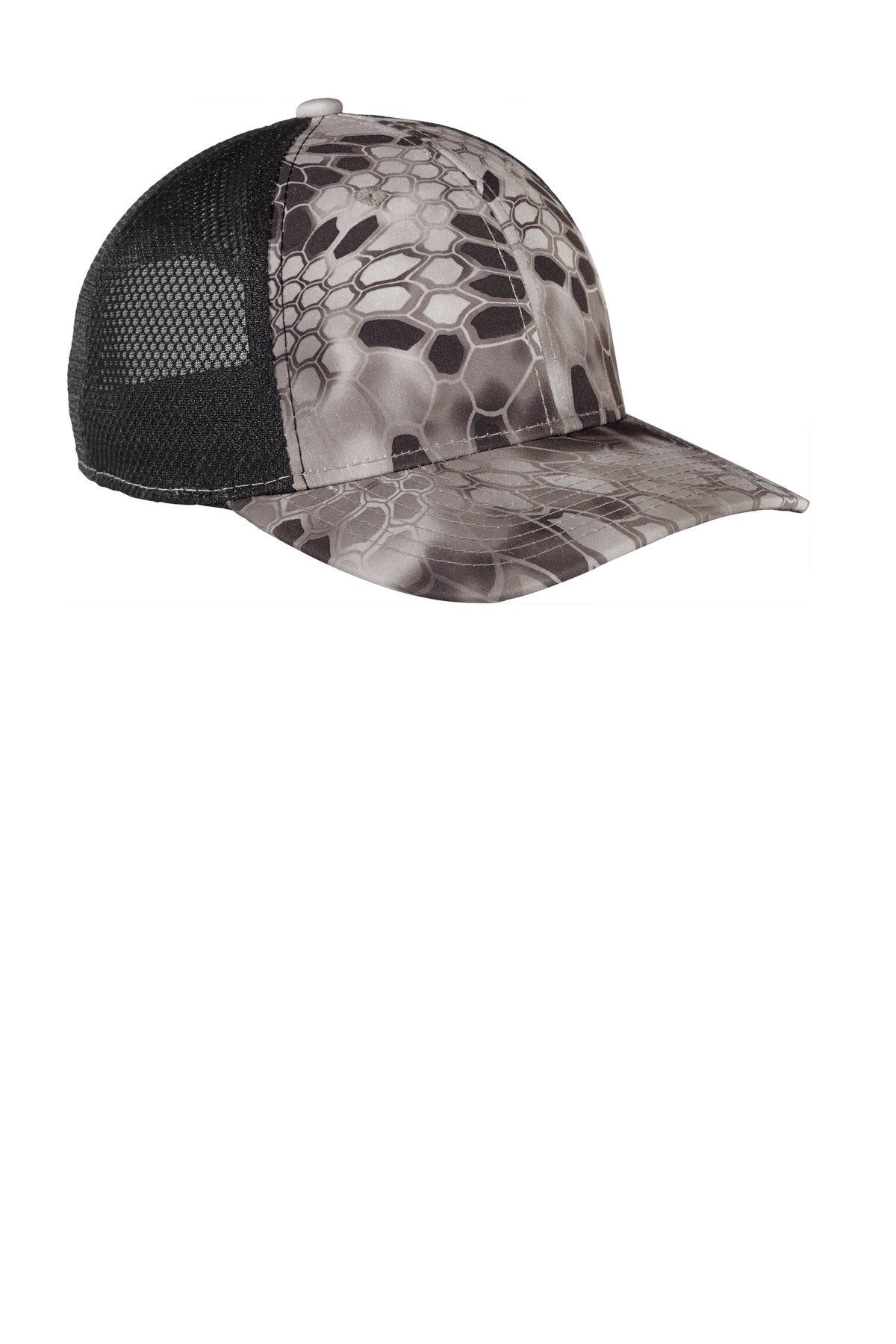 Krypt Infer/Bk Port Authority Performance Camouflage Mesh Back Snapback Cap C892
