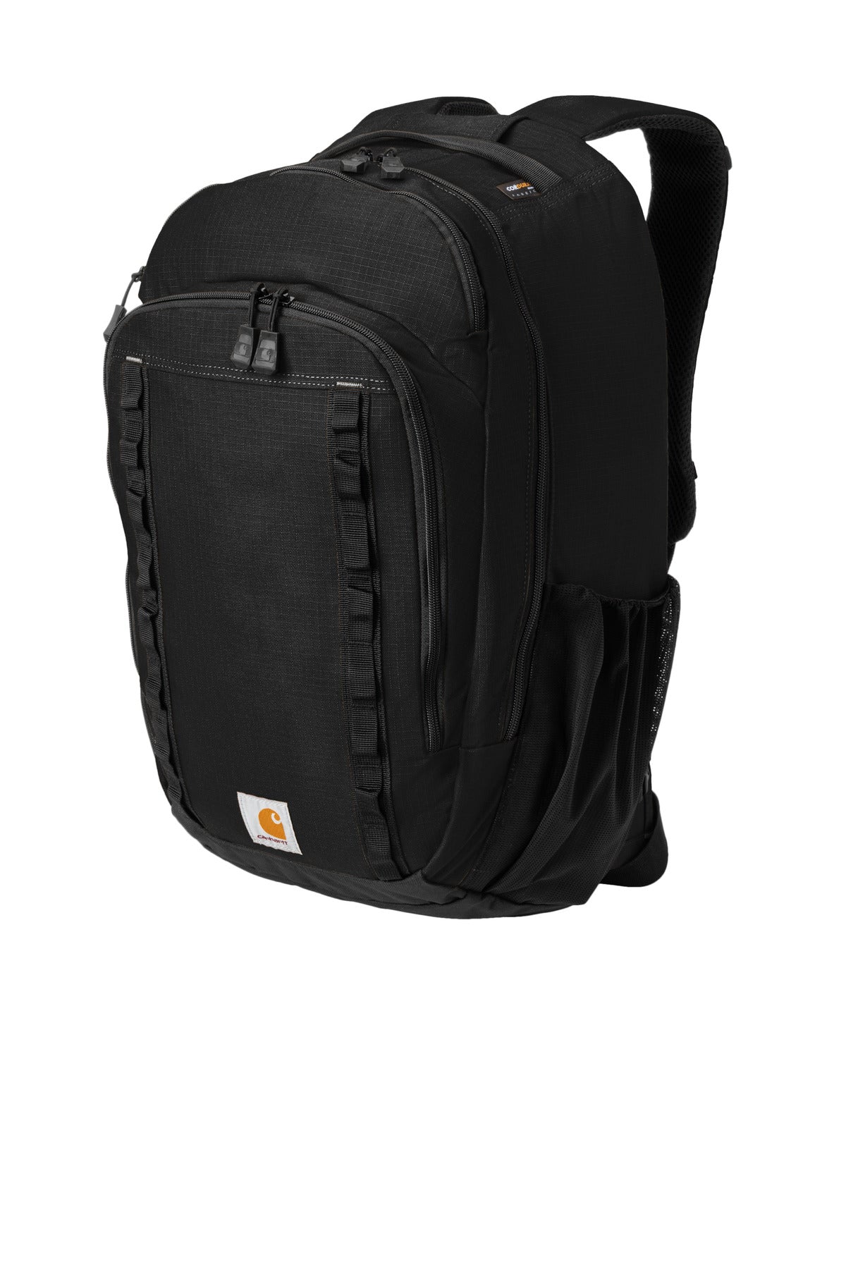 Left View of Black Carhartt 25L Ripstop Backpack CTB0000481
