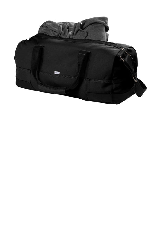 Left View of Black Carhartt Foundry Series 20" Duffel. CT89260209