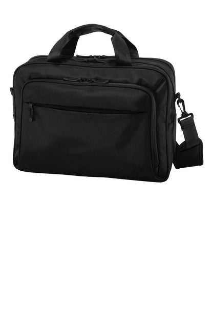 Left View of Black Port Authority Exec Briefcase. BG323