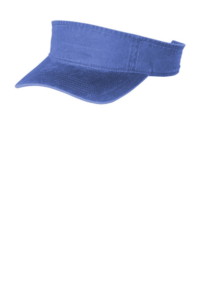 Left View of Blue Moon Port Authority Beach Wash Visor. C944