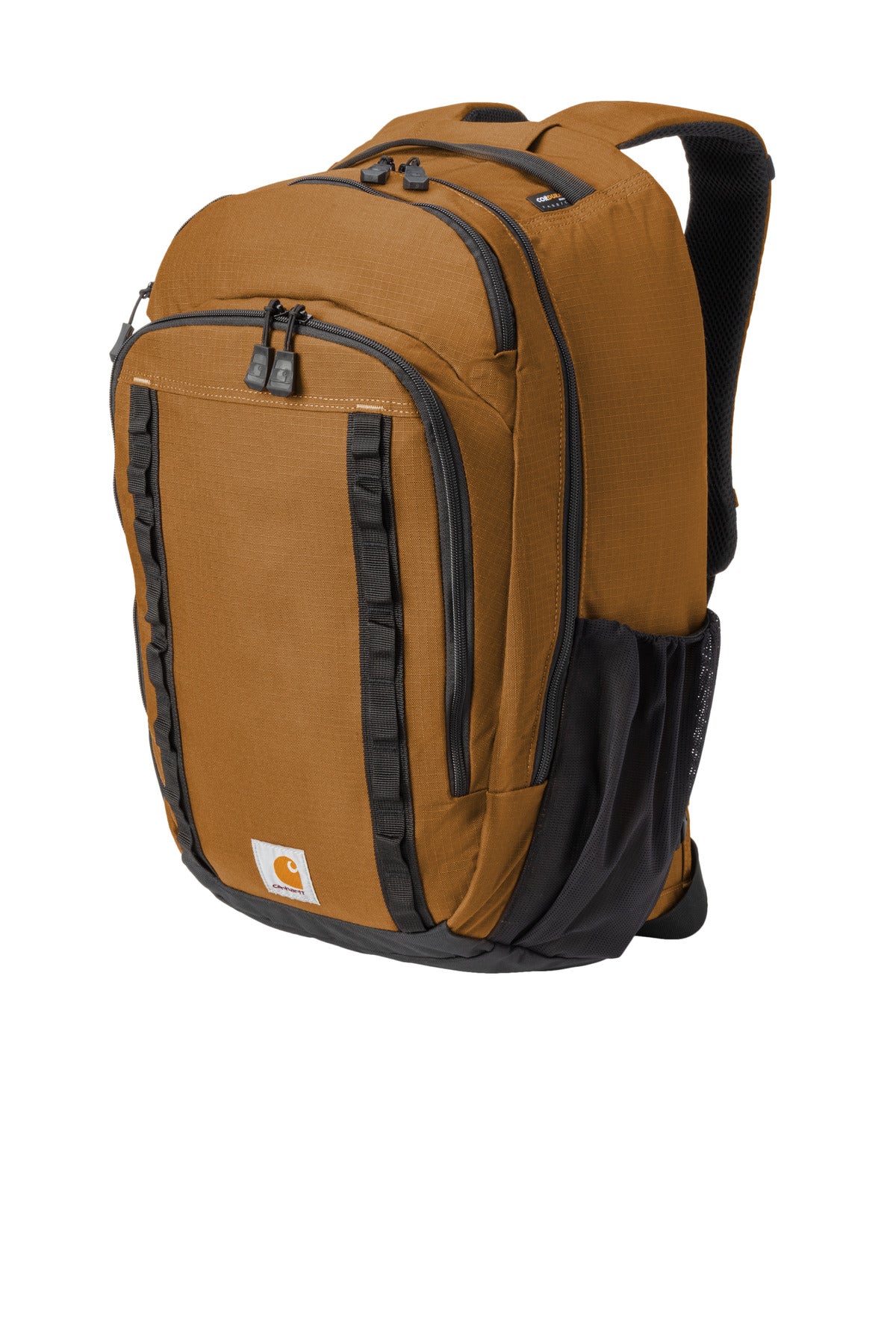 Left View of Brown Carhartt 25L Ripstop Backpack CTB0000481