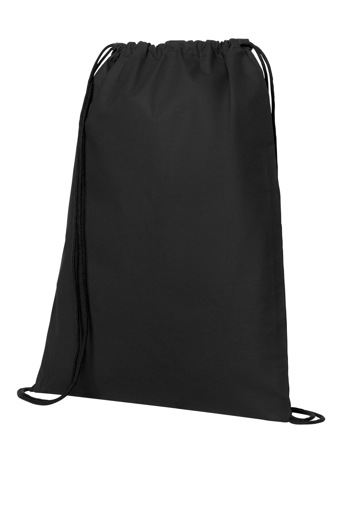 Left View of DeepBlack Port Authority Core Cotton Cinch BG6200